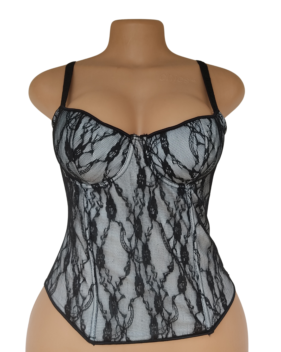 Lace Mix Corset Top