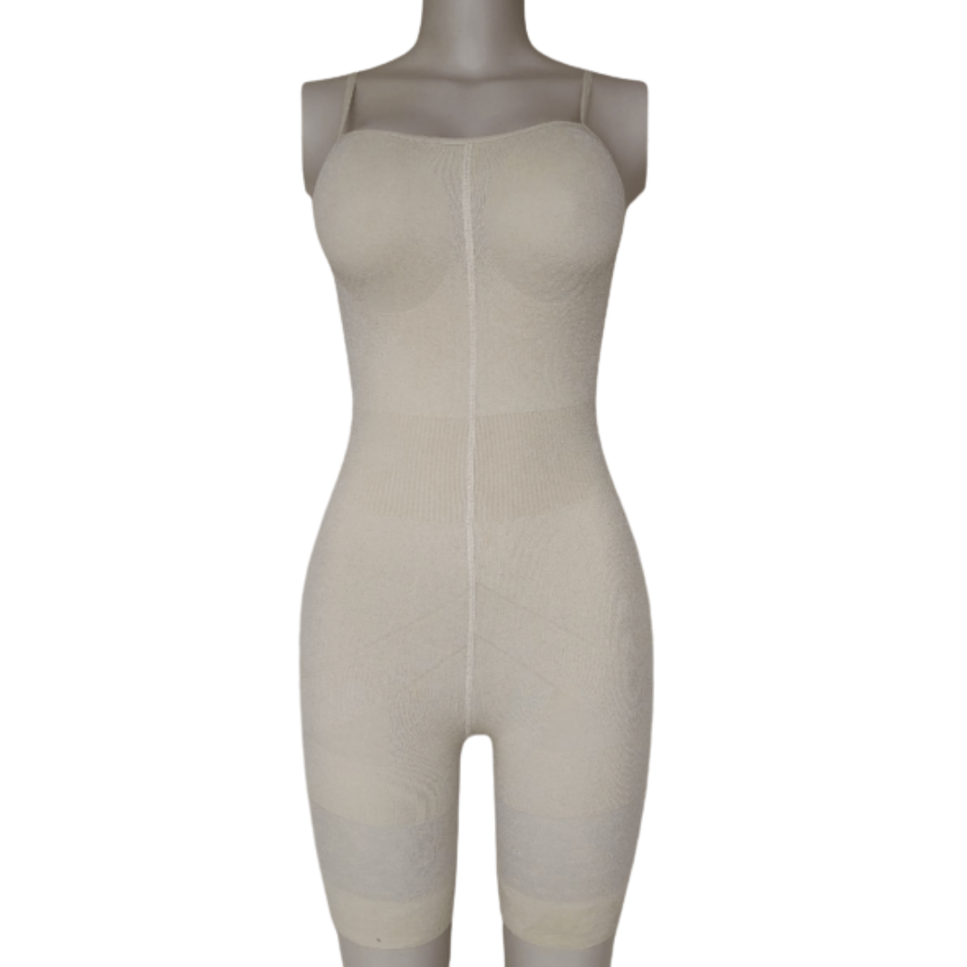 Nude Full Body Spandex Open Crotch Shapewear