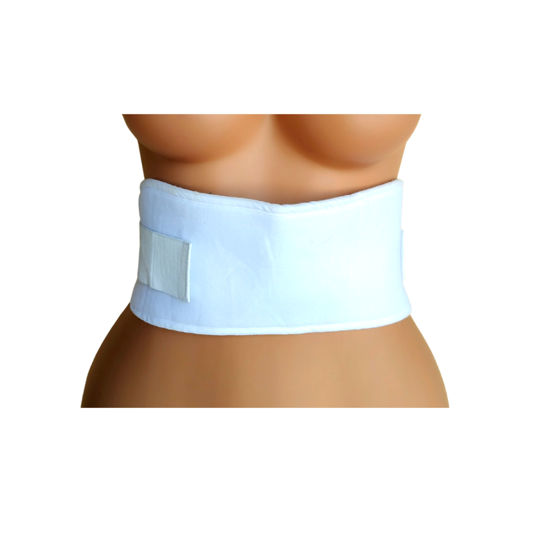 UK 12-14 - Preloved White Waist Belt