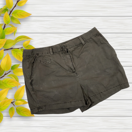 UK 14 - M And S Olive Chinos Shorts