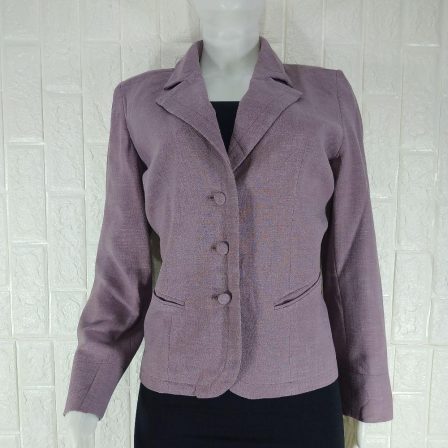 Penny Plain Lilac Lined Tailored Office Jacket