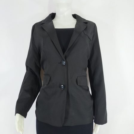 Sinbounboun Black Lined Office Jacket