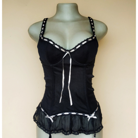 UK 12 - La Senza Black Corsets