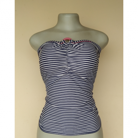 UK 14 - Freya Striped(38Ff Cup) Swim Top