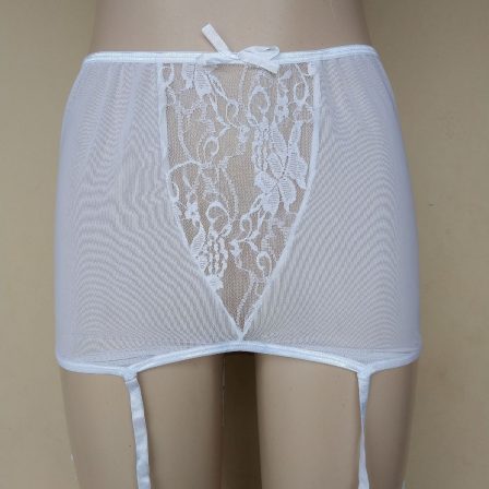 Preloved White Lace Hip Suspender