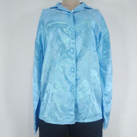 Dunnes Sleep Blue Satin Pyjamas Top