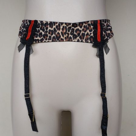 Secret Possesions Animal Print Hip Suspender