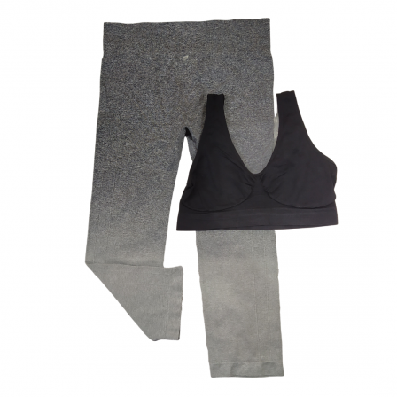 Preloved Two Color Bra Top And Leggings Set