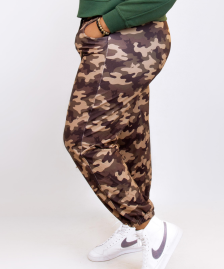 Camo Print Stretch Joggers