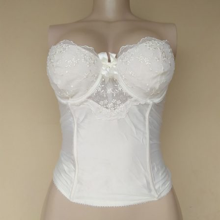 Secrets White Lace Corset Top 34C Cup