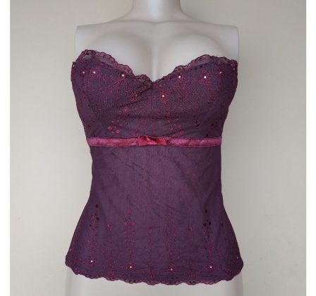 Preloved Steel Boned Bustier Top