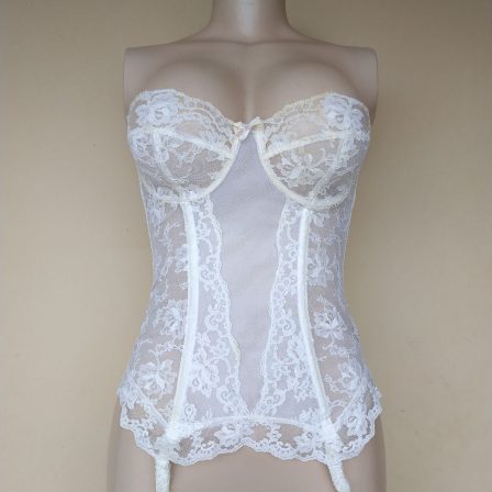 Preloved White Lace Corsets Top