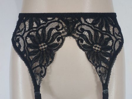 Charnos Black Lace Suspenders