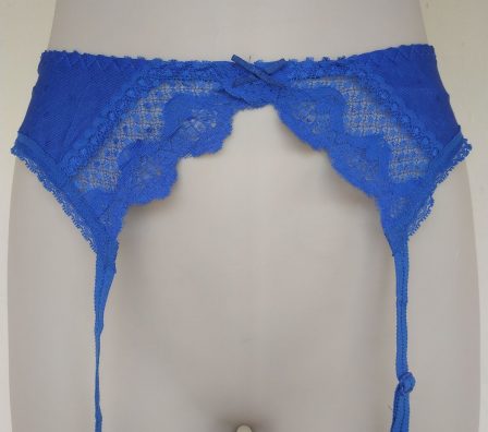 Primark Blue Lace Mix Hip Suspender