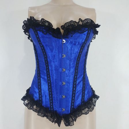 Preloved Blue Lace Mix Waist Cincher
