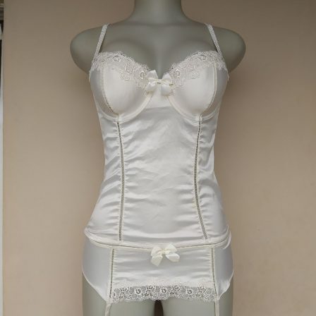 Secret Possesion Cream Satin Corset 36B Cup