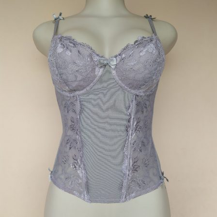 Preloved Grey Corset Top 36C Cup