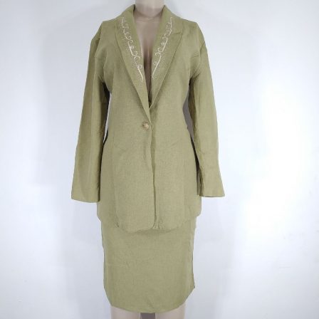 Vasilia Olive Green  Corporate Suit