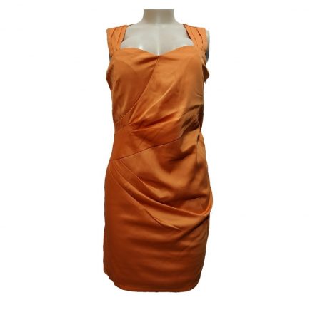 Closet Orange Open Back  Dress