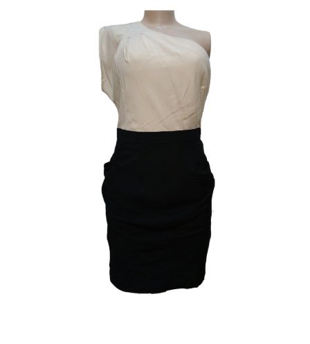 Warehouse Two Color One Handed Dress