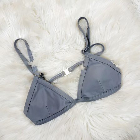 UK 8 - Preloved Grey Swim Bra