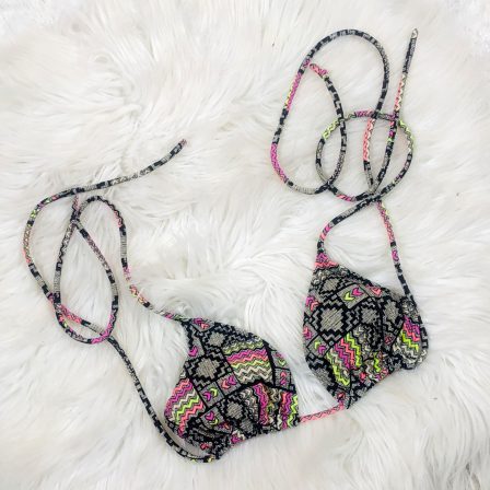UK 8 - Preloved Print Swim Bra