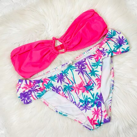 UK 12 - Esmara Lingerie Print Two Piece Swimwear (Premium)