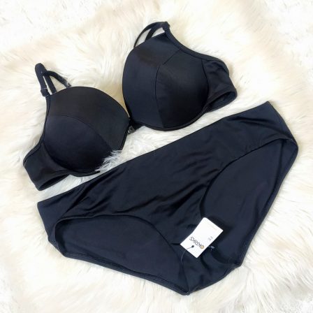 UK 12-14 - Asos Black Two Piece Swimwear (Premium)