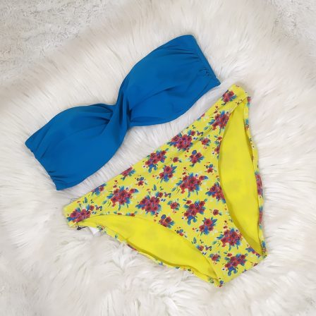 UK 10-12 - Ocean Club Print Two Piece Swimwear (Premium)