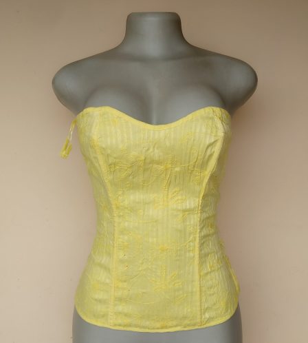 UK 12 - Secret Possessions Yellow Bustier Top