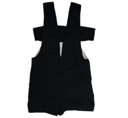 Black Romper With Breast Band