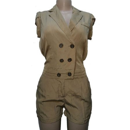 Euromoda Capsleeve Tuxedo Romper