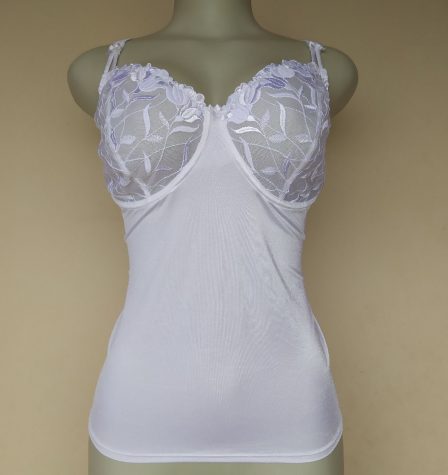 Preloved White Lace Mix Lingerie Top 42D Cup