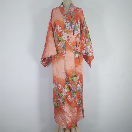 Preloved Floral Print Satin Robe