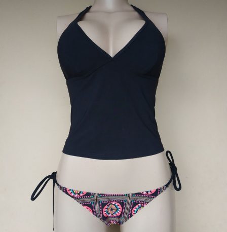 UK 6-8 - Atmosphere Print Padded Bust Beach Wear