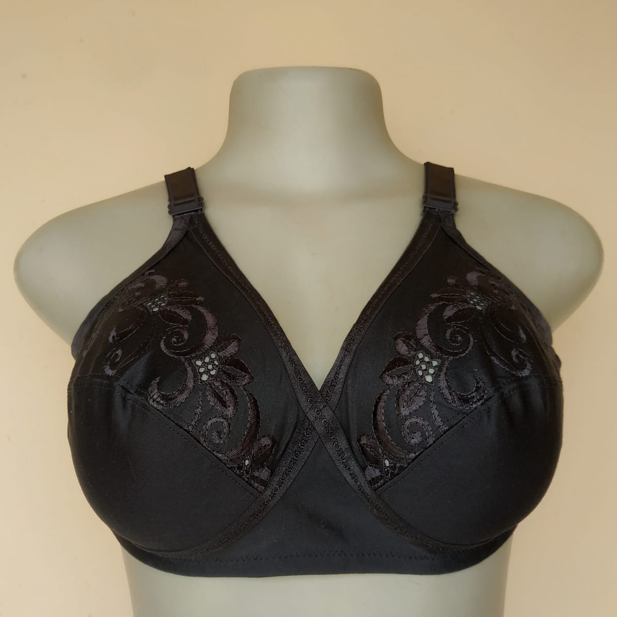 M and S Black Non Wired Non Padded Bra