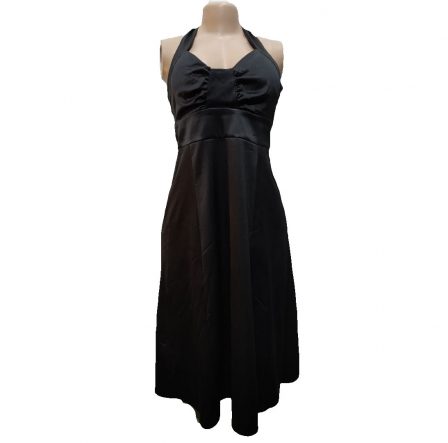 Wallis Black Satin Halter Neck  Dress