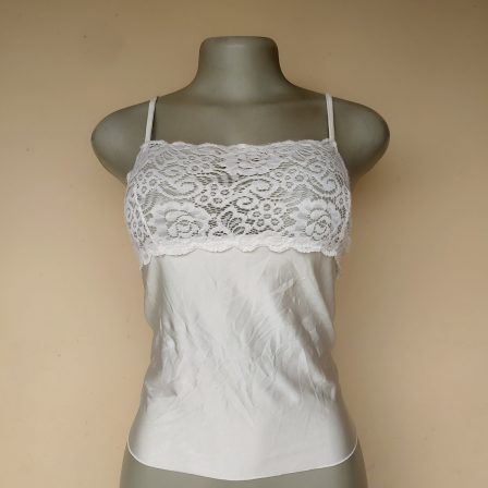 UK 12 - Camille Cream Lingerie Top