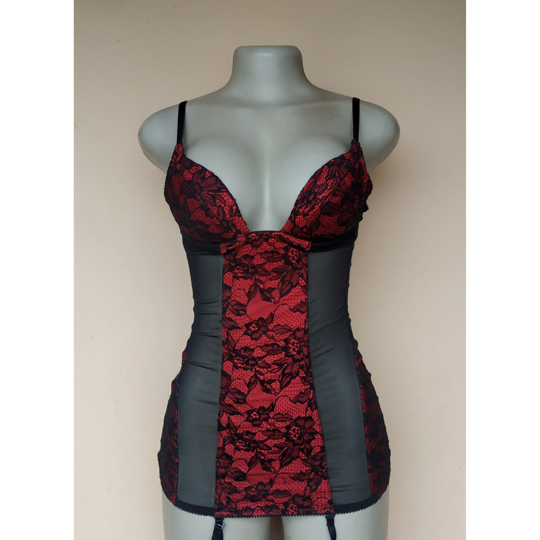 UK 10 - Ann Summers Mesh Two Tone Lingerie Slip