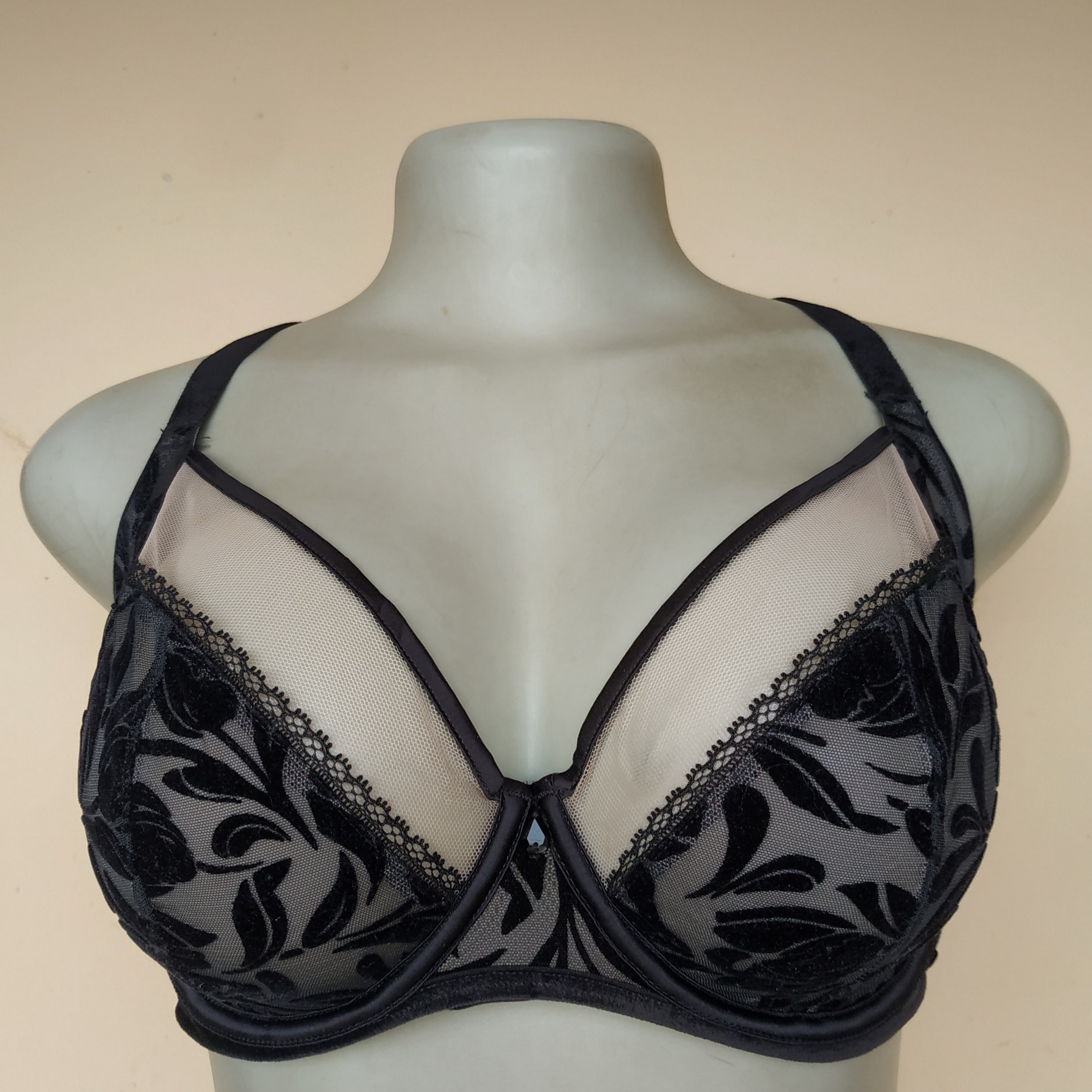 34F – Autograph Two Tone Harness(Small Cup) Non Padded Bra – Okriks
