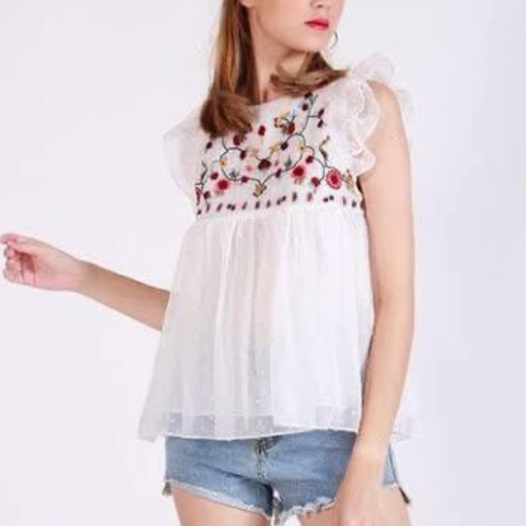 ZARA Tissue Babydoll Top