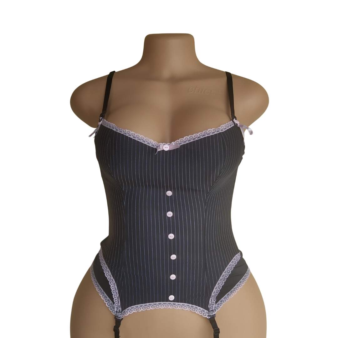 UK 10 - Secret Possessions Striped Corset 34A Cup