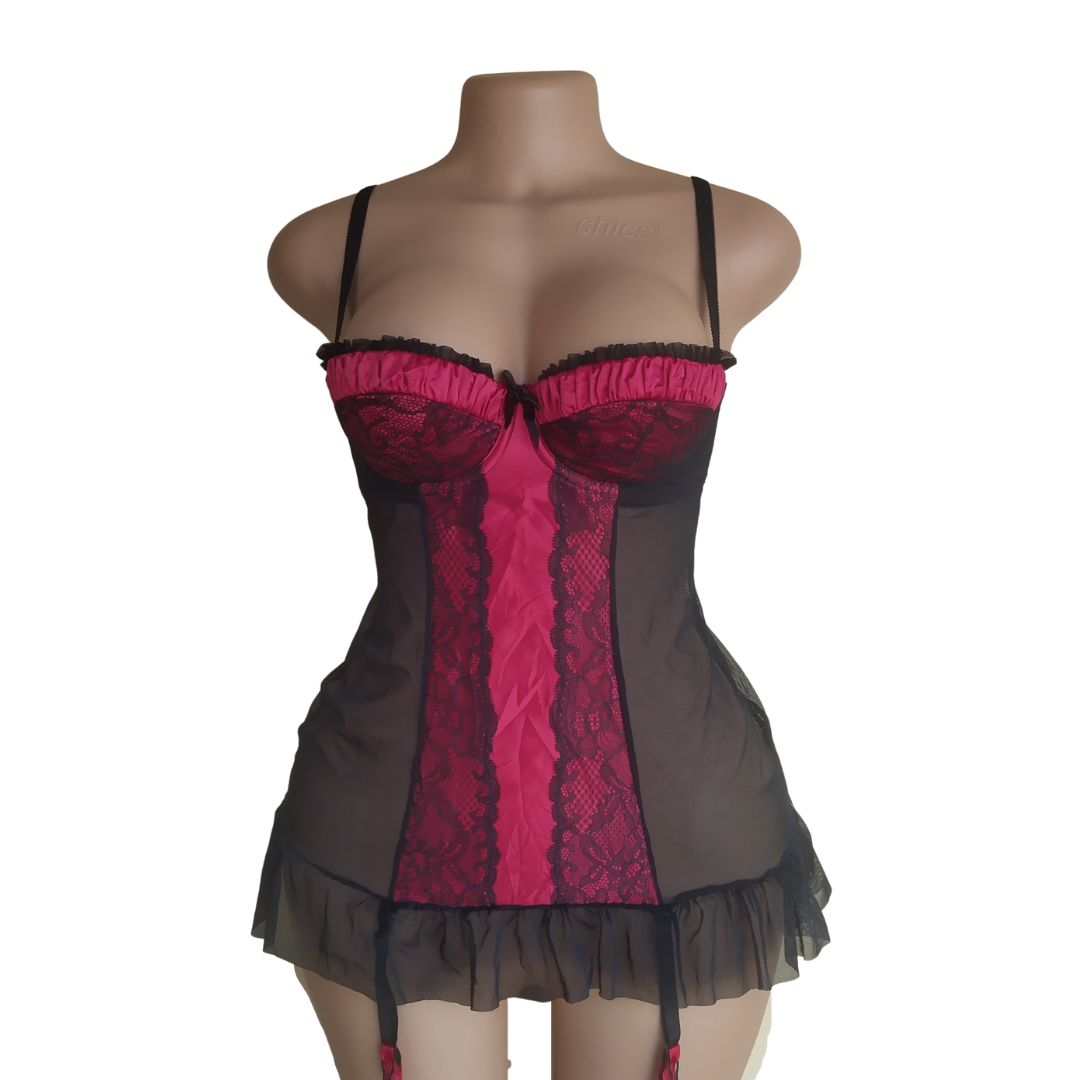 UK 12 - Two Color Lingerie Slip