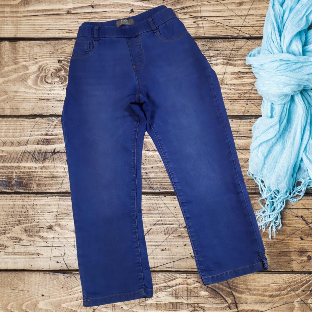 UK 12 - Eden Blue Washed Jeggings