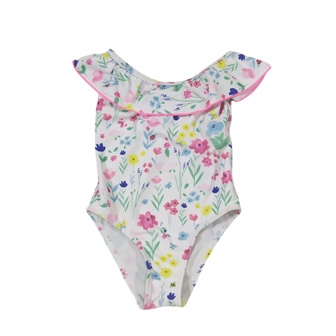 9-12 mths Primark Floral Print Baby Swim Suit