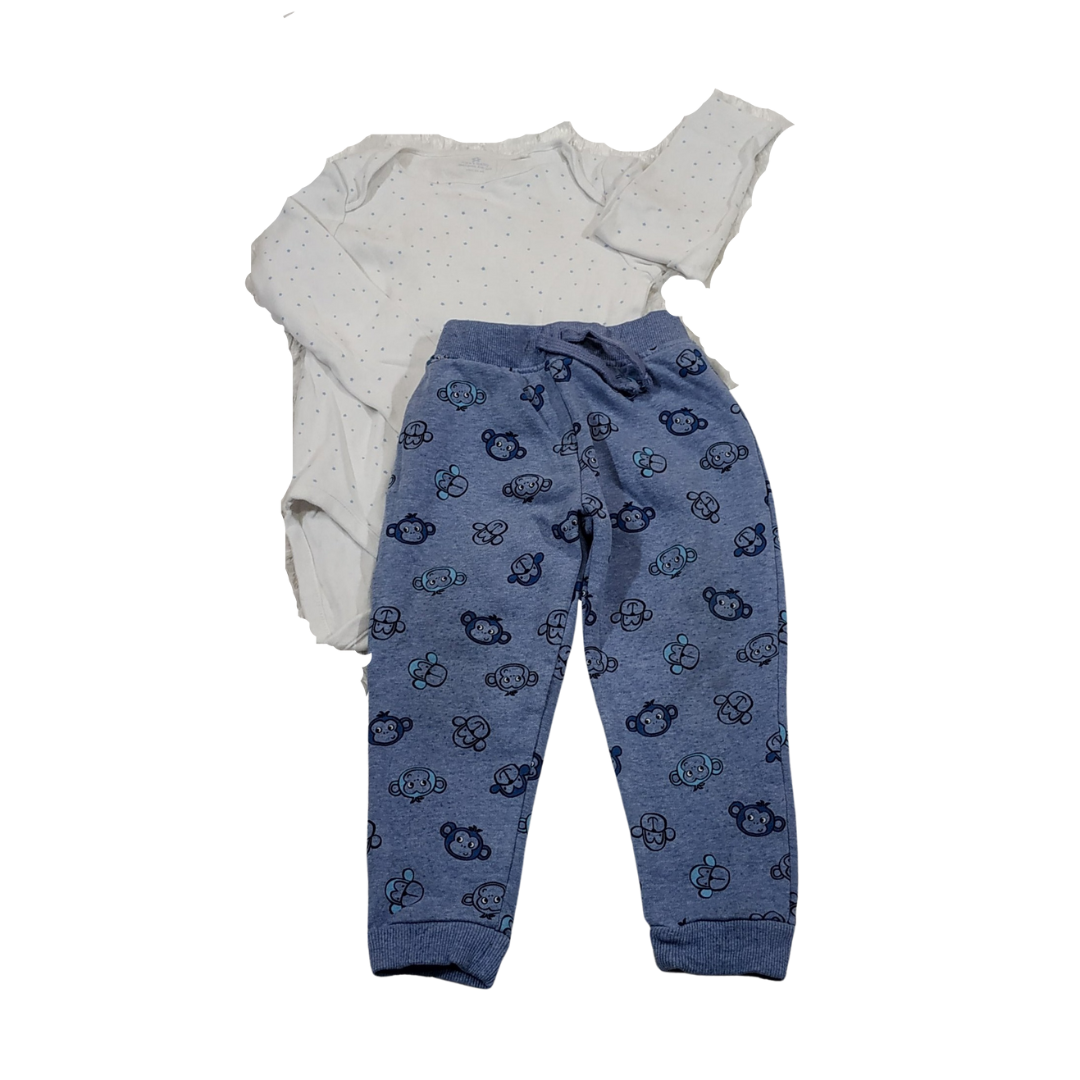 2-3 yrs - Dunnes Pin Under And Joggers Matched Set