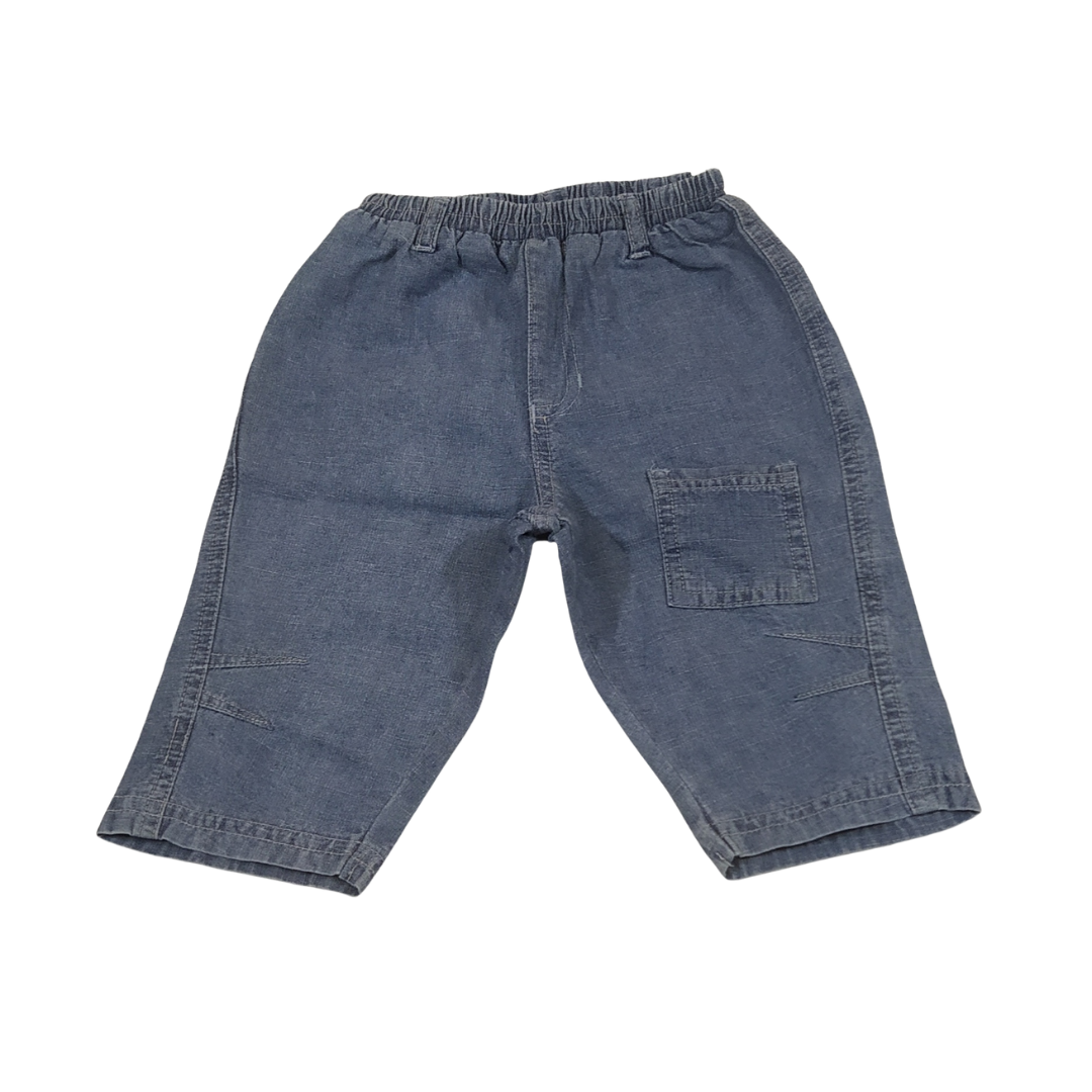 6-9 mths - Smile Blue Wash Baby Bottom