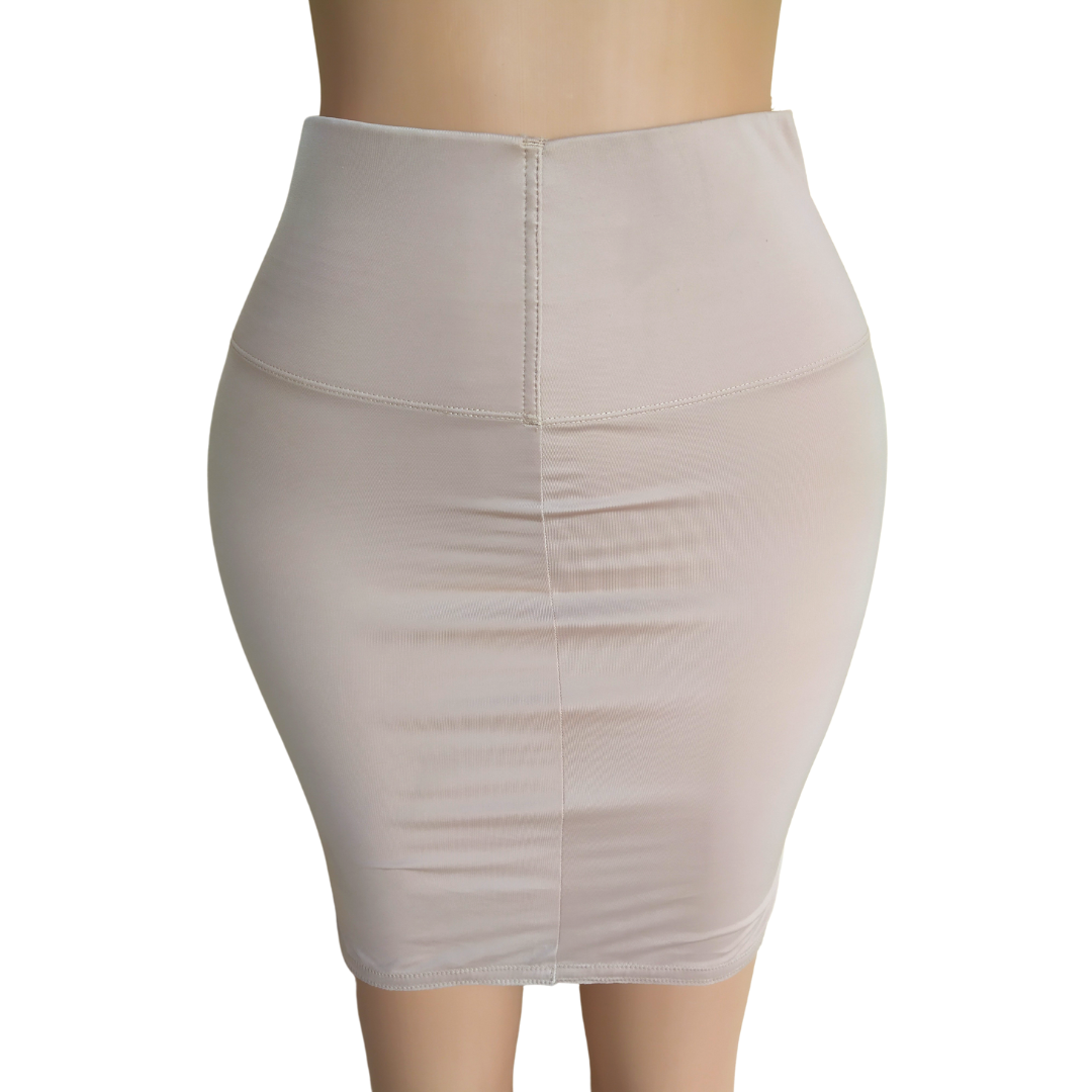 UK 14 -Unbranded Brown Half Slip