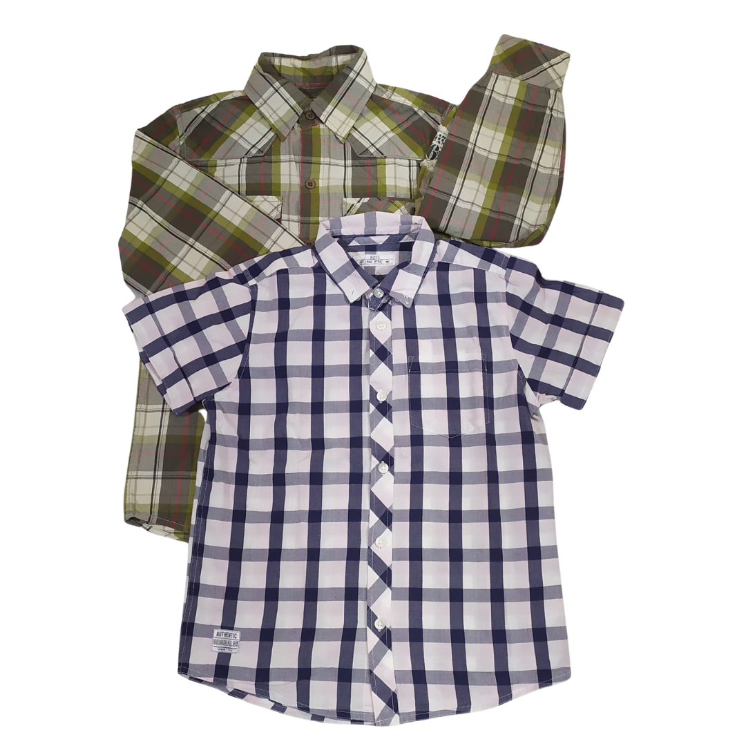 9 yrs - Tu Check Boys Matched Shirts