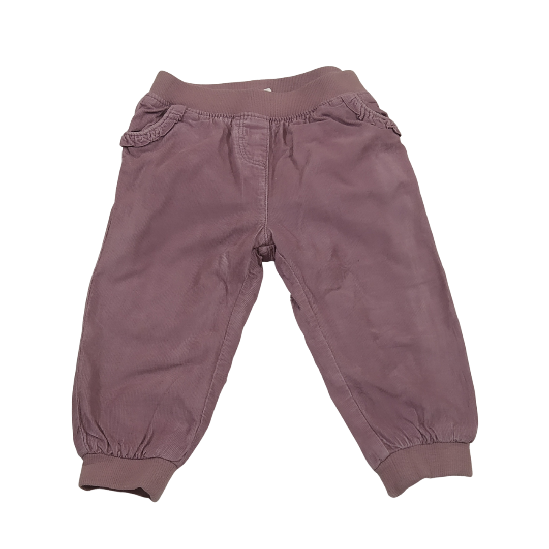 9-12 mths - Baby Club Pink Corduroy Trouser